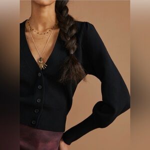 VGUC Anthropologie Black Cardigan size XS